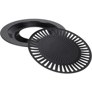 Korean Traditional BBQ Grill Pan, Black Nonstick Grill Pan, Smokeless Round Grill Pan Household Barbecue Pan Indoor Iron Barbecue Pan BBQ Roasting Tray Kitchen Utensils Korean Traditional BBQ Grill Pan, Black Nonstick Grill Pan, Smokeless Round Grill Pan Household Barbecue Pan Indoor Iron Barbecue Pan BBQ Roasting Tray Kitchen Utensils