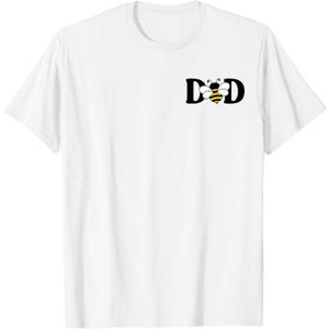 Dad Bee Cute Beekeeping 1st Birthday Matching Family Dada T-Shirt, Size XL