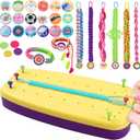 VIDIBESTY Stretchy Bracelet Making Kit for Girls 6-12, Elastic String DIY Arts & Crafts Bulk Toy Set, Friendship Jewelry Maker Tool, Popular Christmas Birthday Gifts for Kids Ages 7 8 9 10 11(112PCS), Medium