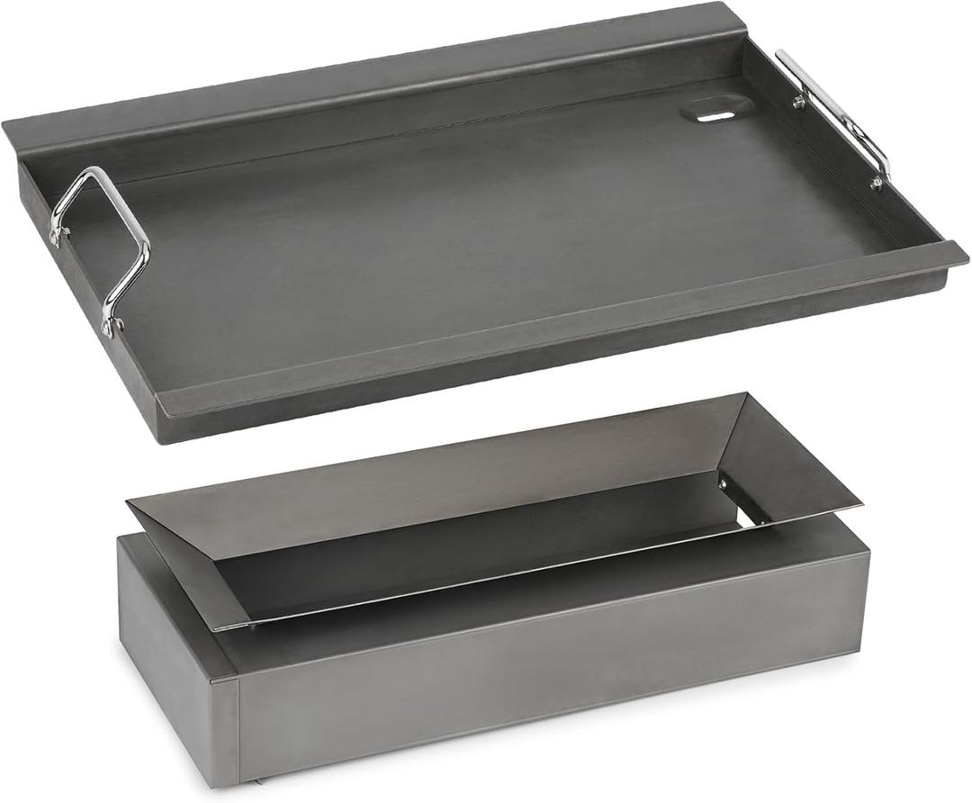 Stanbroil Flat Top Griddle Insert with Heat Manifold Kit for Masterbuilt Gravity Series 560 Grill and Smoker MB20040220 MB20041020