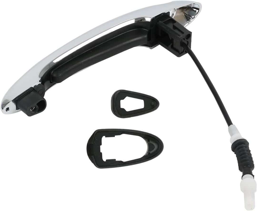 Left Front Exterior Door Handle with Cable Chrome Fits for Mini Cooper Countryman R60 2011-2016, Fits for Mini Cooper Paceman R61 2013-2016 51219800557, 51210382336