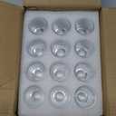 Ruckae 12 Pack 1 OZ Shot Glasses Set with Heavy Base Clear Shot Glasses Bulk for Vodka Tequila Whiskey Liquor (Transparent-Cone Shaped)