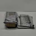 AIYAKA Pull-out Cabinet Organizer, Stackable 2-tier Under Sink Rack, with Sliding Storage Drawer for Pantry, and Desktop, for Bathroom, Kitchen, Office, Black