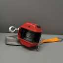 Portable Drill Winch 1000 LB Pulling Capacity with 40 Feet Alloy Steel Wire Rope | Hand Winch with Sling Strap & D Rings Tie Down Strap for Dragging