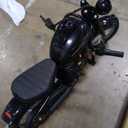 ELEMARA Electric Dirt Bike, 15 mph & 150lb Max, 24V Ride on Toy for Big Kids w/LED Lights & Power Display, Chain-Driven Motor, Twist-Grip Throttle, Shock Springs, Handbrake, 12" Air-Filled Tires-Black