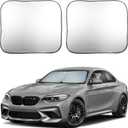 EcoNour Car Windshield Sun Shade Foldable | Front Windshield Shade for Sun, Heat and UV Rays | Sunshade for Car Front Window and Interior Sun Protection | Medium (28 x 31 inches)