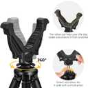 CVLIFE Shooting Tripod with 360- V Yoke Rest for Hunting Rifles