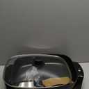 Elite Gourmet EG-6203# Extra Deep 16"x13"x3.2" (10.5Qt.) Scratch Resistant, Easy Pour Spout Dishwasher Safe, Non-stick Electric Skillet with Glass Vented Lid, Adjustable Temperature, Black