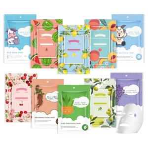 10 Pack Sheet Face Masks Skincare for All Skin Types, Hydrating Facial Sheets Mask Skincare, Fruit Facial Mask, Moisturizing Face Masks Suitable for Sensitive Skin, Facial Mask for Women Spa (10 Count (Pack of 1))