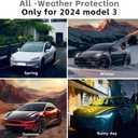 4Pcs Fenders for Tesla Model 3 Highland Accessories 2024 2025 Flexible Mud Flaps No Drilling Splash Guards All Weather Protector Mudflaps Fender