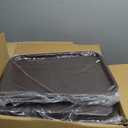 RW Base 12 x 16 Inch Fast Food Trays, 50 Sturdy Cafeteria Lunch Trays - Lightweight, No Slip, Brown Plastic Serving Trays, Rounded Corners, For Restaurants, Or Dinner Service - Restaurantware