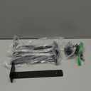 6 Pack - 9 inch Black Hidden L Shelf Bracket (1/5 Inch Thicked) Iron Floating Shelf Brackets Rustic Industrial Metal Brackets for Shelf Support