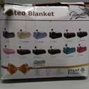 Homemate Electric Heated Blanket Twin  62"x84" Heating Bed Blankets Throw with 10 Heating Levels 8 Hours Auto Off Fast Heating OverHeated Protection Ultra Soft Warm Flannel ETL Certified Brown