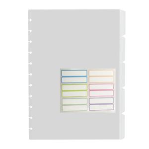 Letter Size Discbound 5 Tab Index Dividers (3 Sets) with Mushroom Hole Dividers for Discbound Planner Journal Dairy Book(Size Letter,Transpasent Color)