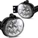 2pcs LED Fog Lights Lamps Replacement for 2002-2008 Dodge Ram 1500 2003-2009 Durango Truck,Ram 2500 3500 2004-2006