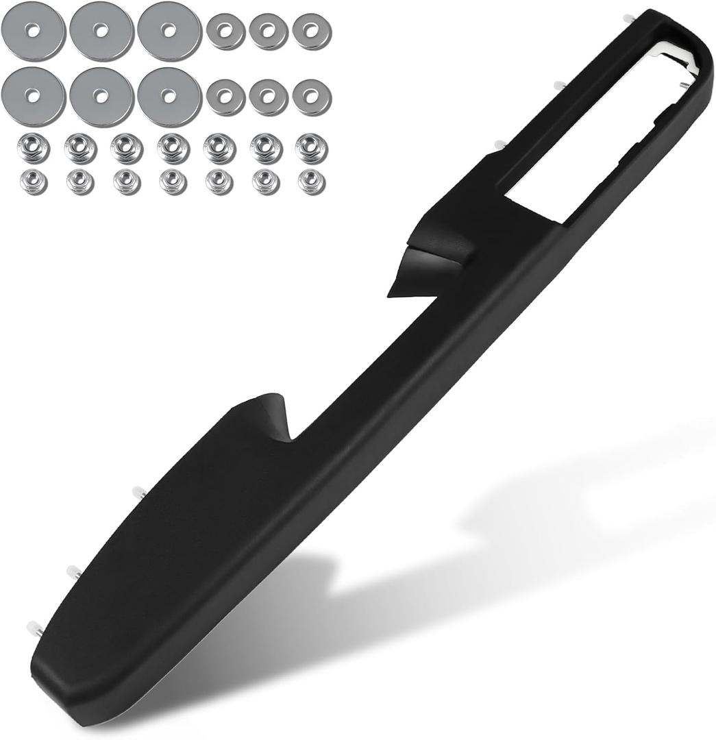 80994 Front Driver Side Door Armrest Handle Compatible with 2010-2014 Chevy Avalanche Silverado Suburban Tahoe & GMC Sierra Yukon, Front Left Side Door Arm Rest with Door Release Handle, Black, New