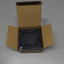 4 inch Square Shower Drain with Removable Cover Grid Grate,SUS 304 Stainless Steel Tile in Floor Drain,Matte Black