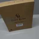 Cozy Bliss Faux Fur Throw Blanket for Couch, Cozy Warm Plush Striped Blanket for Sofa Bedroom Living Room, 50 * 60 Inches Cream White