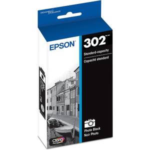 EPSON 302 Claria Premium Ink Standard Capacity Photo Black Cartridge (T302120-S) Works with Expression XP-6000, 6100