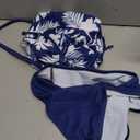 Women's Funny Graphic Drawstring Halter Two Piece Tankini Set Summer Swimwear Beach Vacation Swimsuits