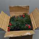 2ft Tabletop Pre-lit Christmas Tree with Star Treetop, Clear LED Lights, Artificial Xmas with Burlap Base for Table Desk Home Decor