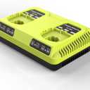 Powilling P117 Replacement for Ryobi 18V Battery Charger, Dual Chemistry 18V Charger for Ryobi Battery P100 P101 P102 P103 P105 P107 P108 P200