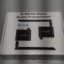 Tendak 2.4Ghz Wireless Audio Transmitter Receiver, 160 ft Long Range Low Latency Wireless Audio Adapter with Volume Control for Subwoofer/Powered Speaker/Soundbar, RCA or 3.5mm Jack Input/Output