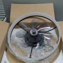 Ceiling Fans with Lights and Remote, 20" Modern Low Profile Ceiling Fan with Light, Stepless Color Temperature Change and 6 Speeds for Bedroom, Kids Room and Living Room (Black)