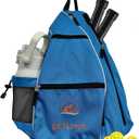 Pickleball Bag, Dry Wet Pockets Gym Bag With Mesh Water Bottle Holder Adjustable Shoulder Strap, Pickleball Sling For Men And Women