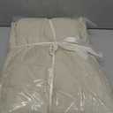 Corduroy Quilt Set Twin 68"x86", Lightweight All-Season Quilt with 2 Pillow Shams, Soft Fine-Striped Quilted Bed Cover, Beige