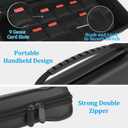 Carrying Case Accessories Kit for Nintendo Switch 2(2025), Kit with Protective Hard Shell Portable Travel Carry bag,Screen Protectors,Game Card Case and Thumb Caps