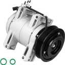 Air Conditioning Compressor & A/C Clutch for A/C Clutch for Nissan Rogue 2.5L L4 2008-2016, for Rogue Select 2.5L 2014 2015, for Cabstar 2.5L 2008 2009(W/One Plug, DKS17D Style)
