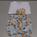 Kaipiclos Western Newborn Baby Boy Clothes Cactus Cow Print Short Sleeved T-Shirt and Casual Drawstring Shorts Summer Outfit, 2-3 Yrs Old 