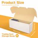 Trading Card Storage Box,Sports Card Storage Boxes, 6-Pack Cardboard Card Box for TCG/Magic/Mtg Basketball Cards, Collectible Trading Cards
