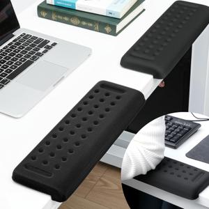 2pcs L-Shaped Desk Edge Cushion 11.8' Elbow Rest for Desk with Ergonomic Support Foam Elbow Pad & Arm Rest Non-Slip Keyboard Wrist Rest for Compute Laptop Gaming Home Office Table Edge
