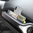 YOCTM GrabTray Interior Storage Compatible with Jeep Renegade 2015-2024 Co-pilot Grab Bar Storage Tray Organizer Box Phone Holder Accessories with Rubber Pad