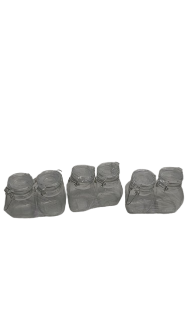 2 CT Glass Jars 3Pack