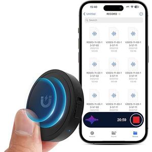 132G (9800 Hour) Voice Activated Recorder - Elasound Voice Recorder with AI-Intelligent Triple Noise Reduction, Portable Audio Recorder for Work, Lectures, Meetings, 100H Continuous Recording Device
