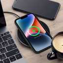 Compatible with iPhone 13 Case, Aesthetic Moonlight Mushrooms Beautiful Flowers Slim Soft TPU Shockproof Protection Case