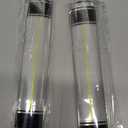 Chunful 2 Pcs Magnifying Ruler with Guiding Line and Magnet, 6 Inch Magnifier Mahjong Finder for Reading Small Prints, Bible, Books, Instructions, Cross Stitch Patterns and Card Games (Yellow Line)