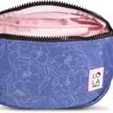 Large Bum Waist Bag for Adults (Various Vibrant Colors and Patterns Available) (One Size, Petal - Bluebell)