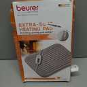 Beurer Small Ultra-Soft Fast Heating Pad for Neck, Elbow, Knee, Shoulder, Cramps and Back Pain Relief, 6 Temperature Settings, Machine Washable, Auto Shut-Off, Overheat Protection, Grey