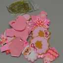 Zhanmai 24 Pcs Christmas Pink Ornaments Christmas Tree Hot Pink Decorations Cute Xmas Hanging Ornaments Traditional Xmas Tree Party Decors