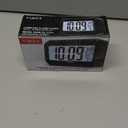 Timex Alarm Clock with Temperature Sensor and Large Display, Battery Operated for Bedroom Runs on 3 AAA Batteries (T108BC) (T108)