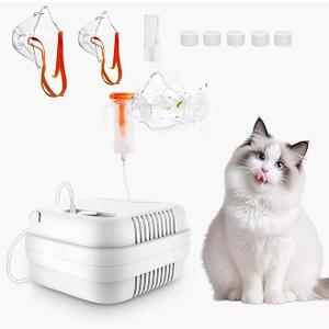 Portable Pet Nebulizer, Compressor Nebulizer with Mask for Cats and Dogs, Dual Modes Fit for Pet Breathing Problems