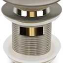 FerdY Pop-up Drain for Freestanding Bathtub, Brushed Nickel Finish, cUPC Certification, Freestanding Bathtub Drain Stopper