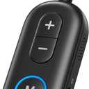LOFICOPER Bluetooth Transmitter Receiver, Airplane Bluetooth 5.3 Adapter, 2 in 1 Wireless Bluetooth 3.5mm Aux Audio Transmitter Receiver Music Receiver for Flight, Car, Headphones, Home Stereo, TV (Black)