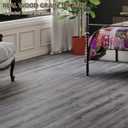 Peel and Stick Floor Tile, 12-Pack 36"x 6" Smoke Grey Wood Grain Sticky Tiles, Waterproof Vinyl Flooring Cover 18 sq. ft, DIY Luxury Vinyl Plank Flooring for Bedroom, Living Room, Kitchen
