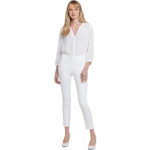 NYDJ Women's Pull-On Skinny Ankle Jeans | Slimming & Flattering Fit (8, Optic White)
