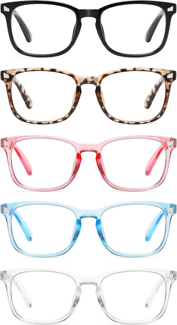 CCVOO Reading Glasses for Women/Men, Eyeglasses, Blue Light Readers for Women/Men, Computer Eye Glasses, Cheaters (B4 Mix), +1.5
